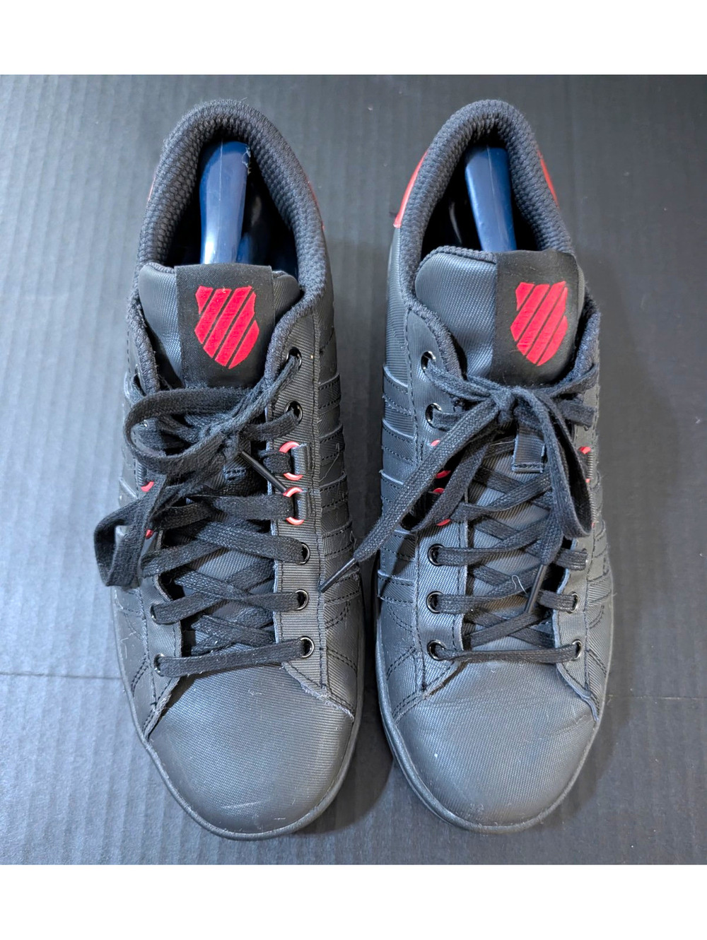 K-Swiss Hoke Radiant CMF Low Black Red Sneakers Size 10